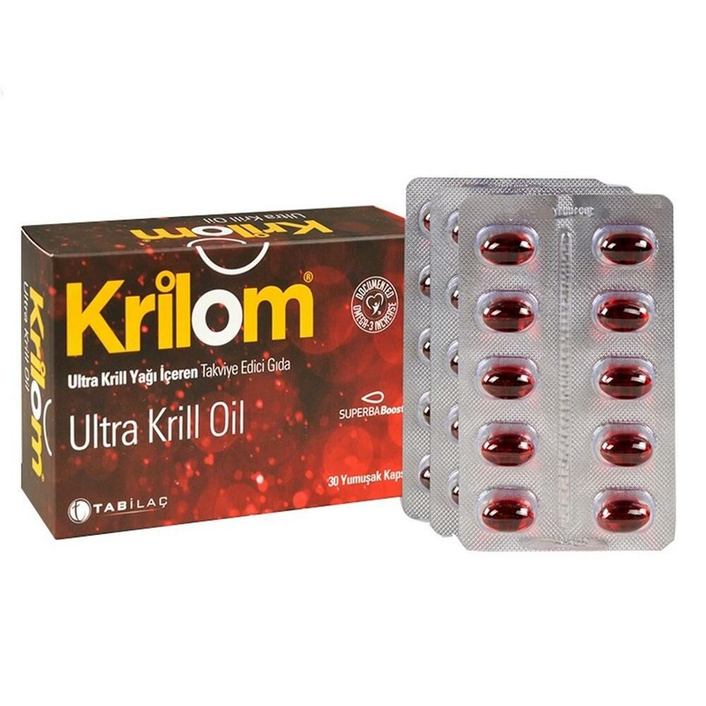 Krilom Ultra Krill Oil 30 Yumuşak Kapsül - İkincisi %50 İndirimli
