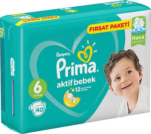 Prima Bebek Bezi Extra Large 6 Beden 40'lı