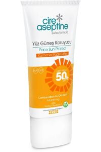 Cire Aseptine Güneş Koruyucu Krem Karma ve Yağlı Ciltler SPF50 50 ml