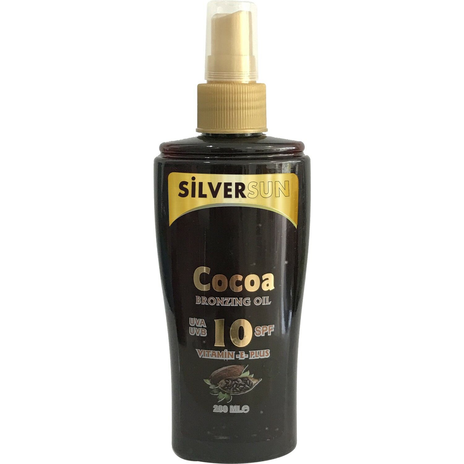 Silversun Cocoa Bronzlaştırıcı Yağ Vitamin E Plus SPF15 200 ml