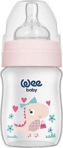 Wee Baby Klasik Geniş Ağızlı PP Biberon 0-6 Ay 150 ml - 135 - Pembe