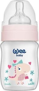 Wee Baby Klasik Geniş Ağızlı PP Biberon 0-6 Ay 150 ml - 135 - Pembe
