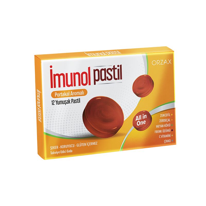 IMUNOL PORTAKAL AROMALI 12 PASTIL