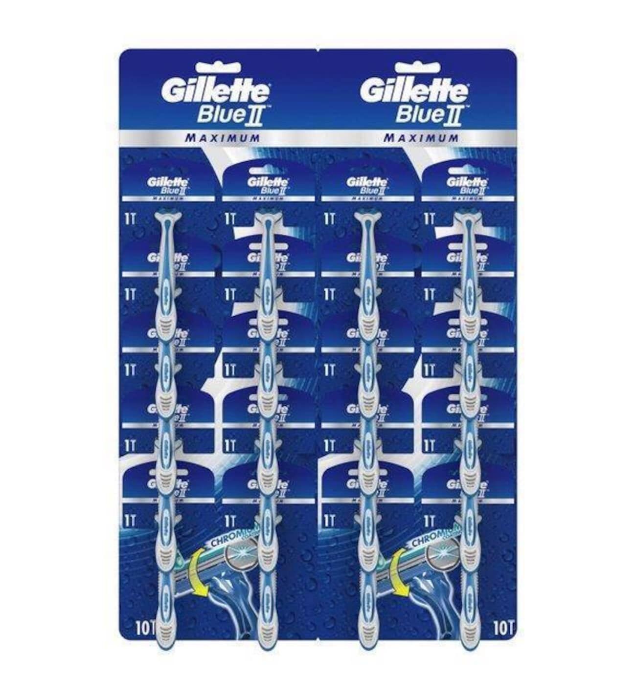 Gillette Blue 2 Maximum Tıraş Bıçağı Kartela 20'li