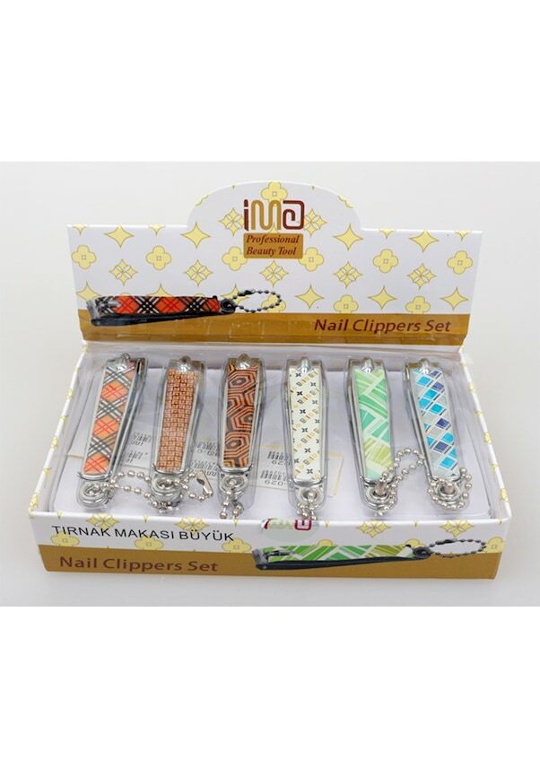 İma Renkli Tırnak Makası Büyük Boy 12'li