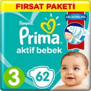 Prima Bebek Bezi Midi 3 Beden 62'li