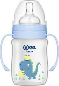 Wee Baby Klasik Geniş Ağızlı Kulplu PP Biberon 0-6 Ay 150 ml - 137 - Beyaz