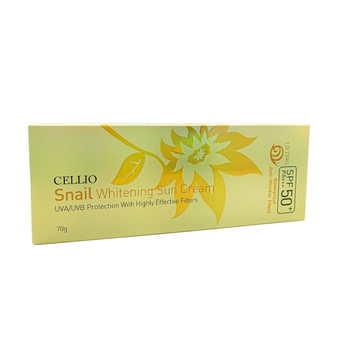 Dr. Cellio Güneş Kremi Salyangoz İçeren Yatıştırıcı Leke ve Akne Karşıtı SPF50+ 70 gr