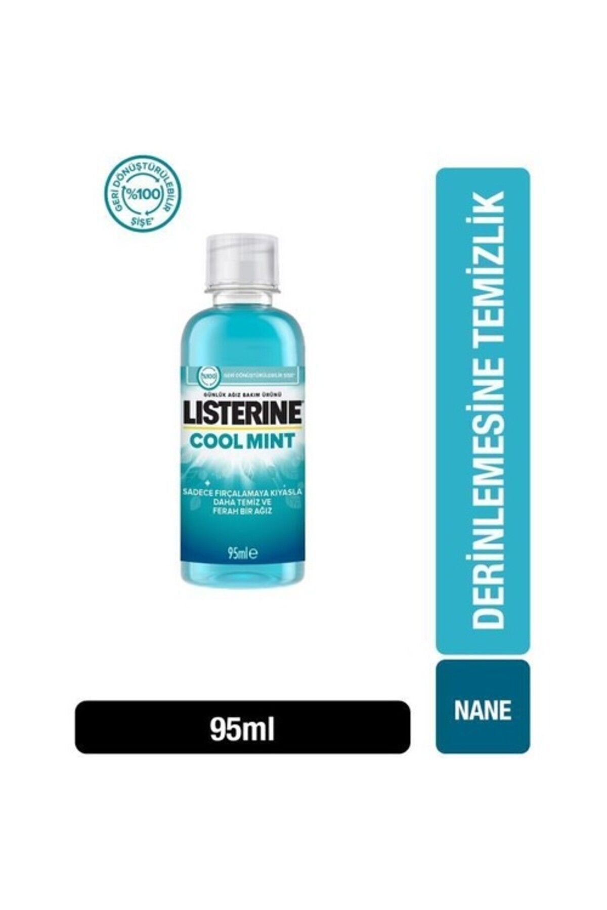 Listerine Cool Mint Ağız Bakım Suyu 95 ml Seyahat Boy - 24 Adet