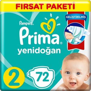 Prima Bebek Bezi Yenidoğan 2 Beden Mini 72'li
