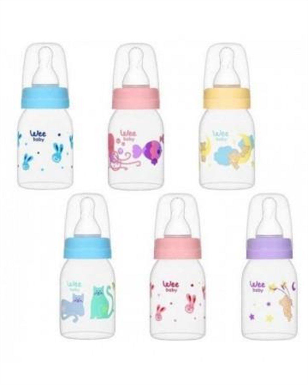 Wee Baby Biberon Emzik Seti - Karma Renk