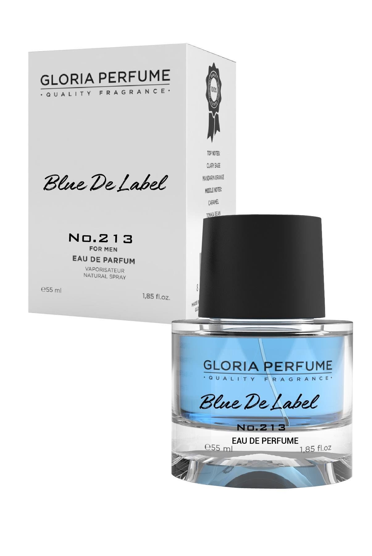 Gloria Perfume Blue De Label Men Perfum EDP 55 ml