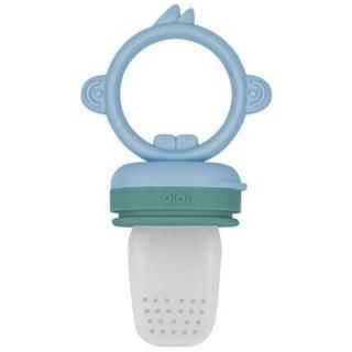 Oioi Silikon Püre Sebze ve Meyve Emziği 6+ Ay - Mineral Blue/Powder Grey