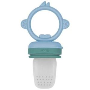 Oioi Silikon Püre Sebze ve Meyve Emziği 6+ Ay - Mineral Blue/Powder Grey