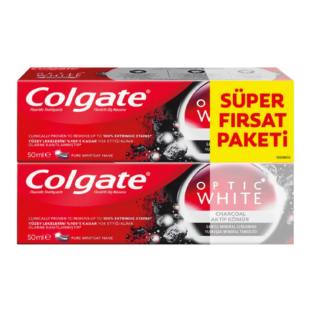 Colgate Optic White Diş Macunu 50 ml - 2'li Fırsat Paketi