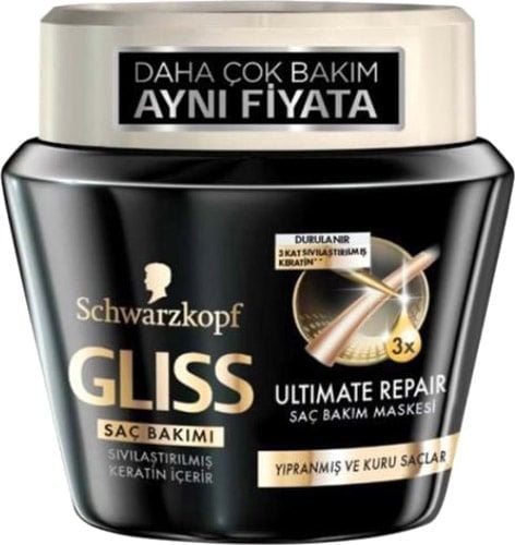 Gliss Ultimate Repair Yıpranmış ve Kuru Saç Maskesi 300 ml