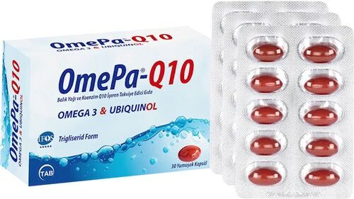 Omepa Q10 Omega 3 Ubiquinol 30 Kapsül - 3 Adet