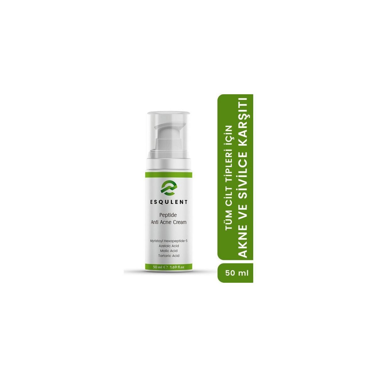 Esqulent Peptitli Akne ve Sivilce Karşıtı Yüz Kremi 50 ml