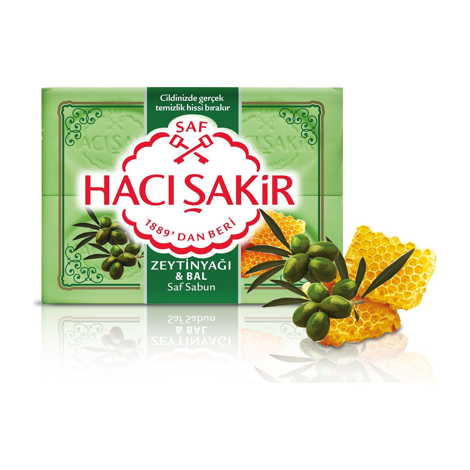 Hacı Şakir Kalıp Sabun Zeytinyağı & Bal 4 x 150 gr