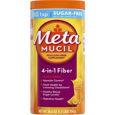 Metamucil 4 in 1 Multi Health Fiber Şekersiz Orange Smooth 754 gr