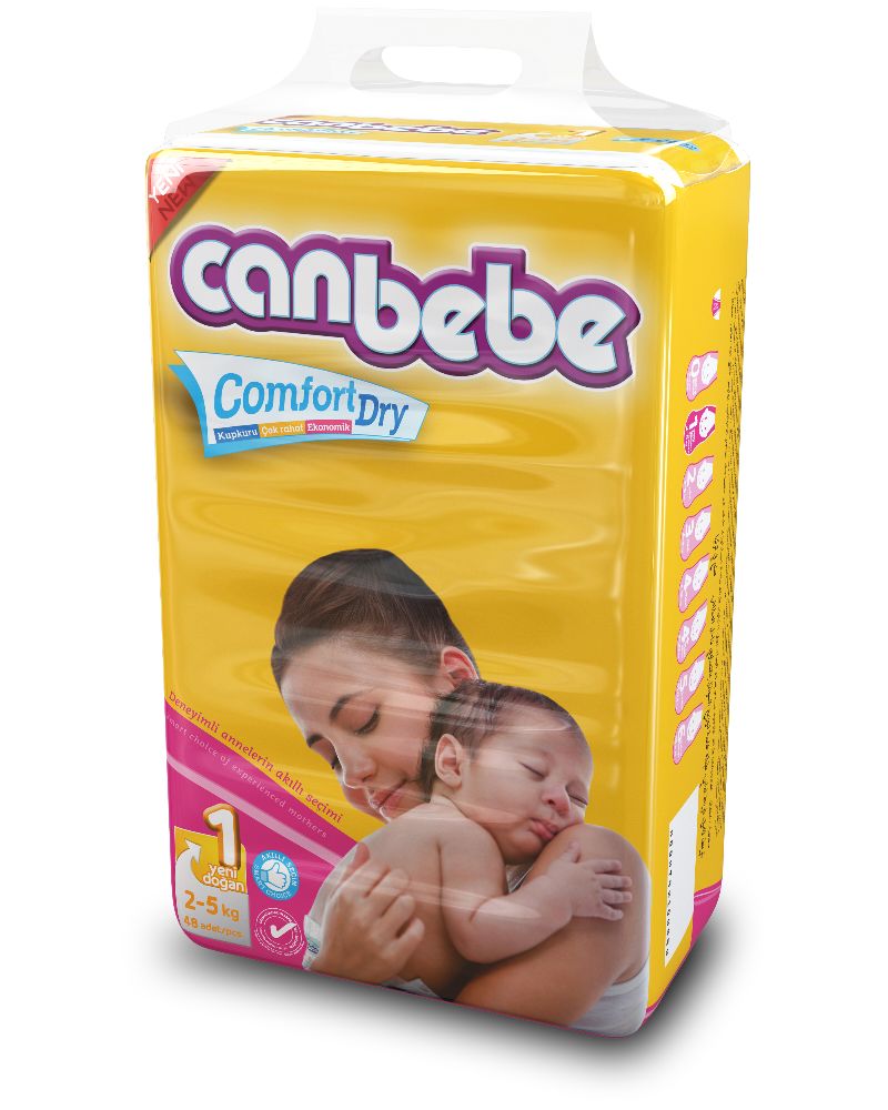 CANBEBE COCUK BEZI SUPER EKO YENIDOGAN 46 ADET