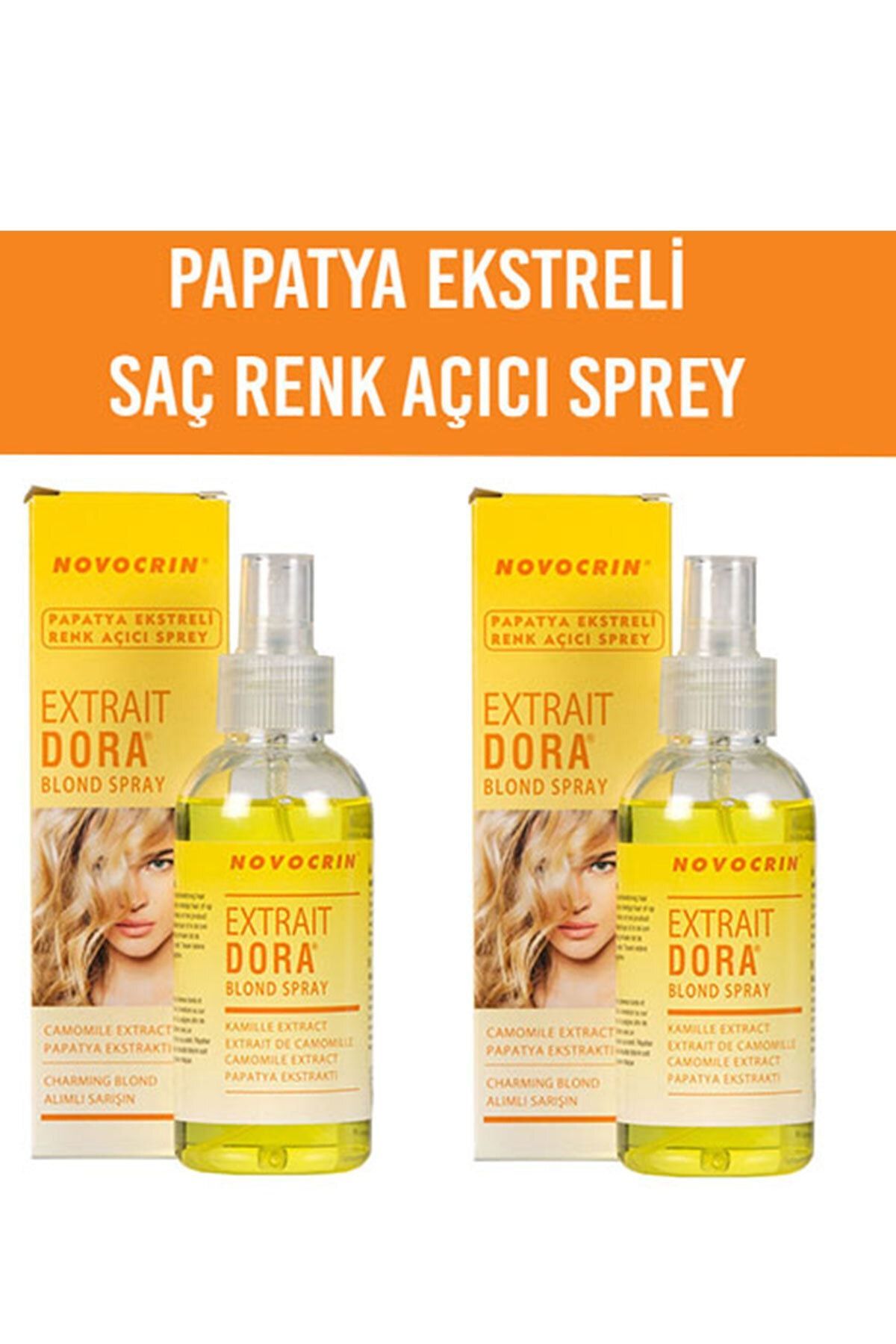 Novocrin Extrait Dora Saç Açıcı 125 ml - 2 Adet Paket