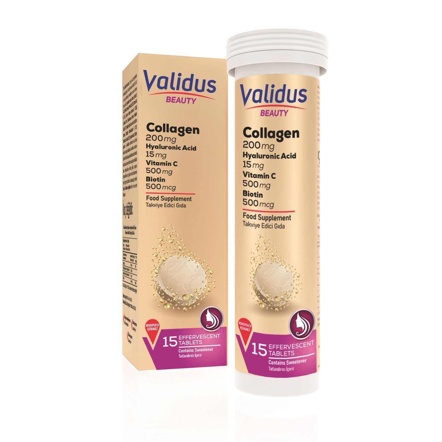 Validus Collagen Beauty 15 Efervesan Tablet