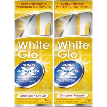 White Glo Smokers Formula Diş Macunu 150 gr + Esnek Kürdan + Fırça