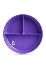 Munchkin Sabit Vakumlu Beslenme Tabağı 6 Ay - Mor