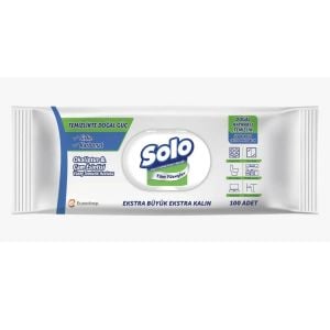 Solo Yüzey Temizleme Mendili Doğal Okaliptus 100'lü