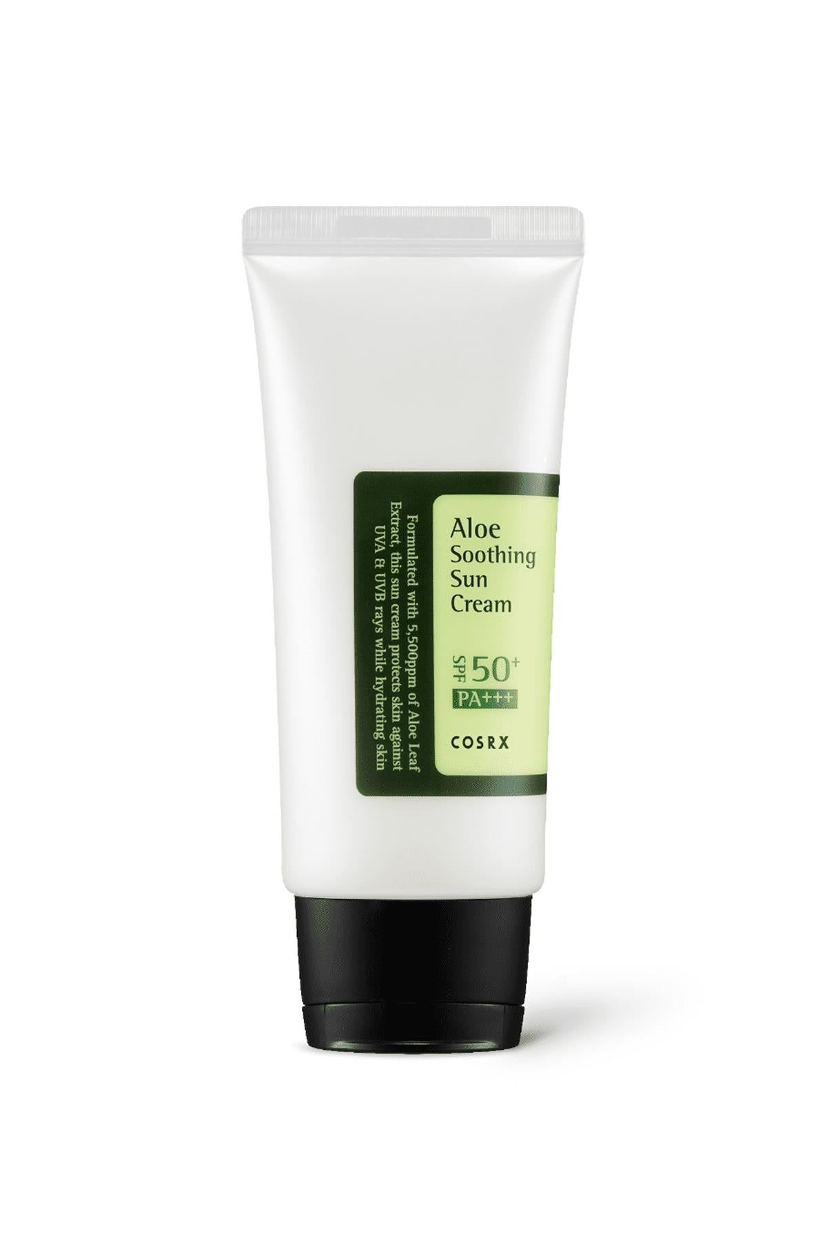 Cosrx Aloe Soothing Sun Cream Aloe Vera Ekstreli Yatıştırıcı Güneş Kremi PA+++ SPF50+ 50 ml