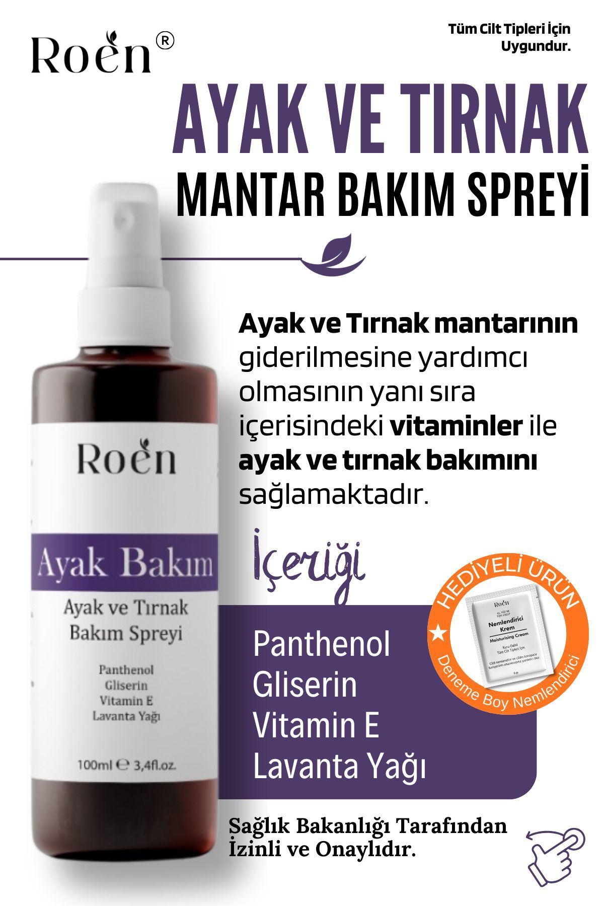 Roen Ayak Bakım ve Onarıcı Sprey 100 ml