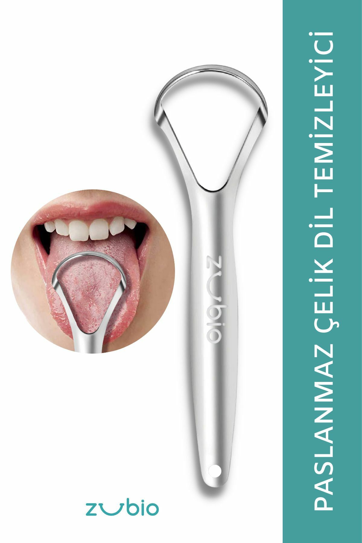 Zubio Paslanmaz Çelik Dil Temizleyici Dil Sıyırıcı