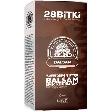 Alweyna İsveç Şurubu İksiri Balsamı 200 ml