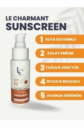 Le Charmant Leke Karşıtı Güneş Kremi SPF50 50 ml