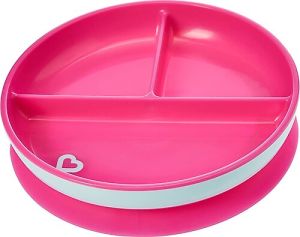 Munchkin Sabit Vakumlu Beslenme Tabağı 6 Ay - Pembe