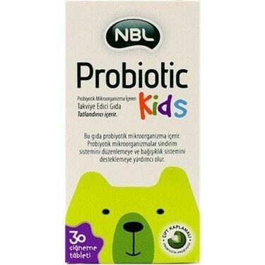 NBL Probiotic Kids 30 Çiğneme Tableti - 2 Adet