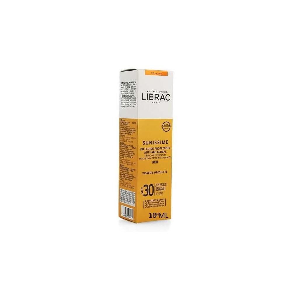 Lierac Sunissime BB Dore Fluide Protecteur Anti-Age Global Visage Decolette SPF30 10 ml