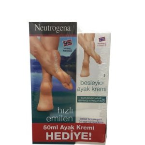 Neutrogena Hızlı Emilen Ayak Kremi 100ml+50ml Ayak Kremi Hediye