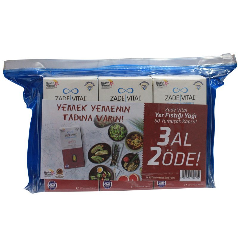 Zade Vital Yer Fıstığı Yağı 60 Kapsül 3 Al 2 Öde