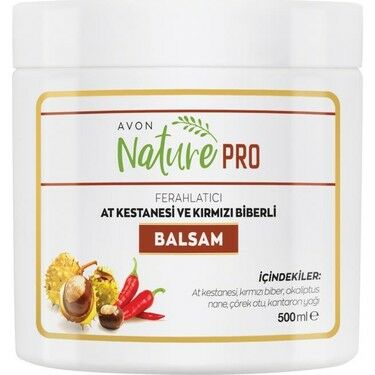 01/2025 Avon Naturepro At Kestanesi ve Kırmızı Biberli Balsam 500 ml