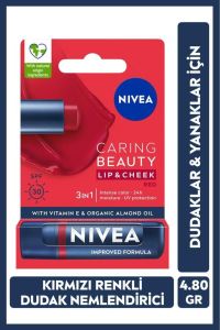 Nivea Lip Cheek Caring Red