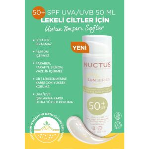 Nuctus Güneş Koruyucu Krem Lekeli Ciltler İçin SPF50+ 50 ml