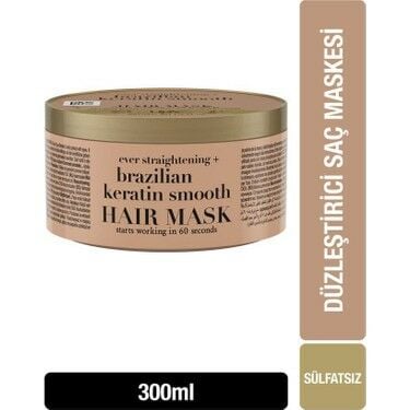 Organix Brazilian Keratin Smooth Saç Maskesi 300 ml