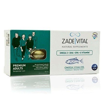 Zade Vital Premium Adults Balık Yağı 50 Kapsül 3 Al 2 Öde