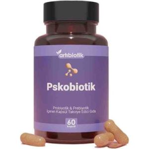 Doğadan Bizim Artıbiotik Pskobiotik Probiyotik Prebiyotik 60 Kapsül