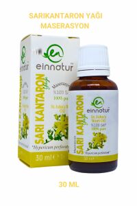 Einnatur Sarı Kantaron Yağı %100 Saf Soğuk Sıkım Zeytinyağında Maserasyon Sarıkantaron 30 ml