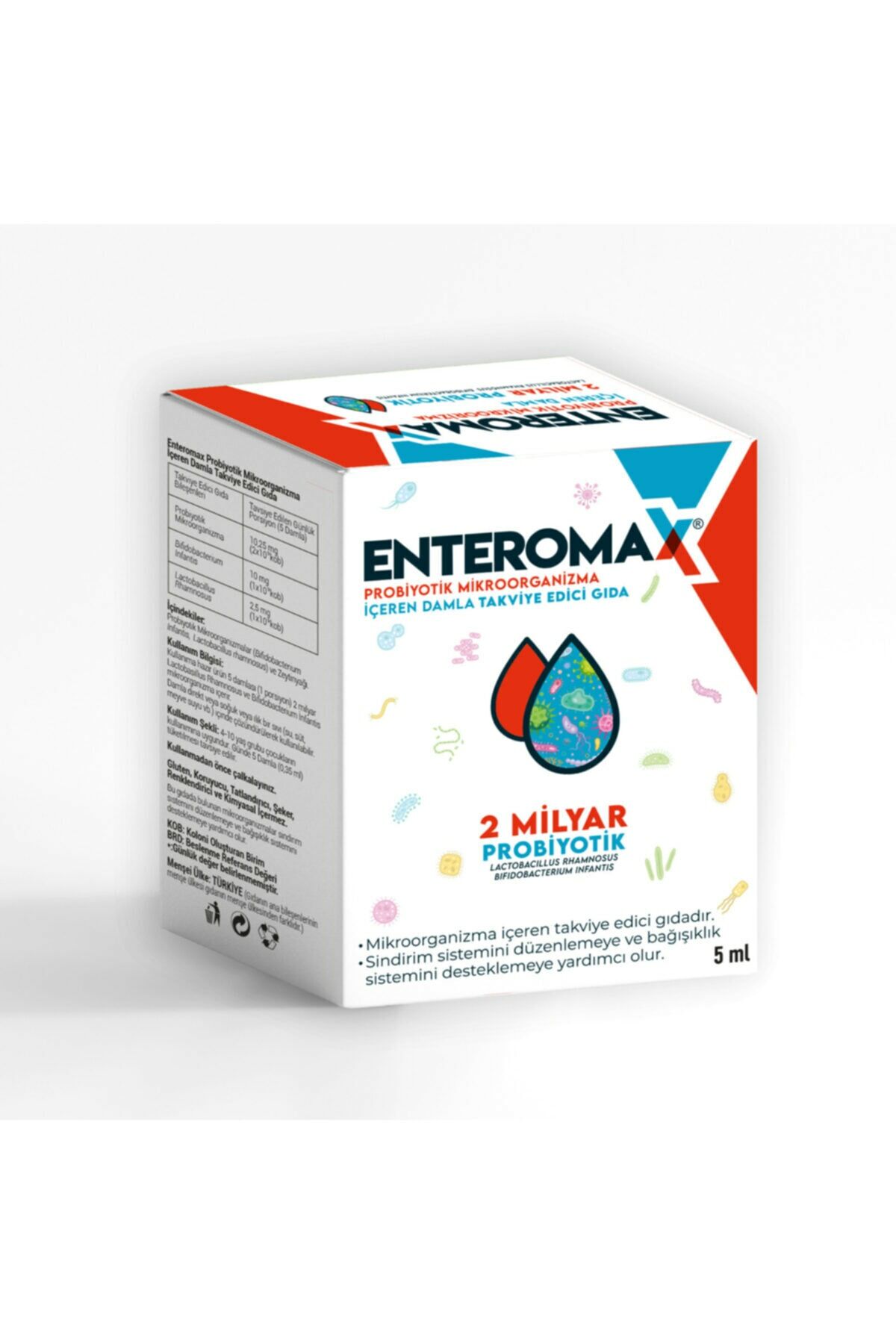 Enteromax Probiyotik & Prebiyotik Oral Damla 5 ml