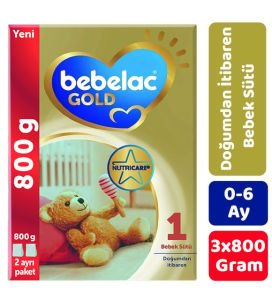Bebelac Gold 1 Bebek Sütü 0-6 Ay 800 gr - 3 Adet