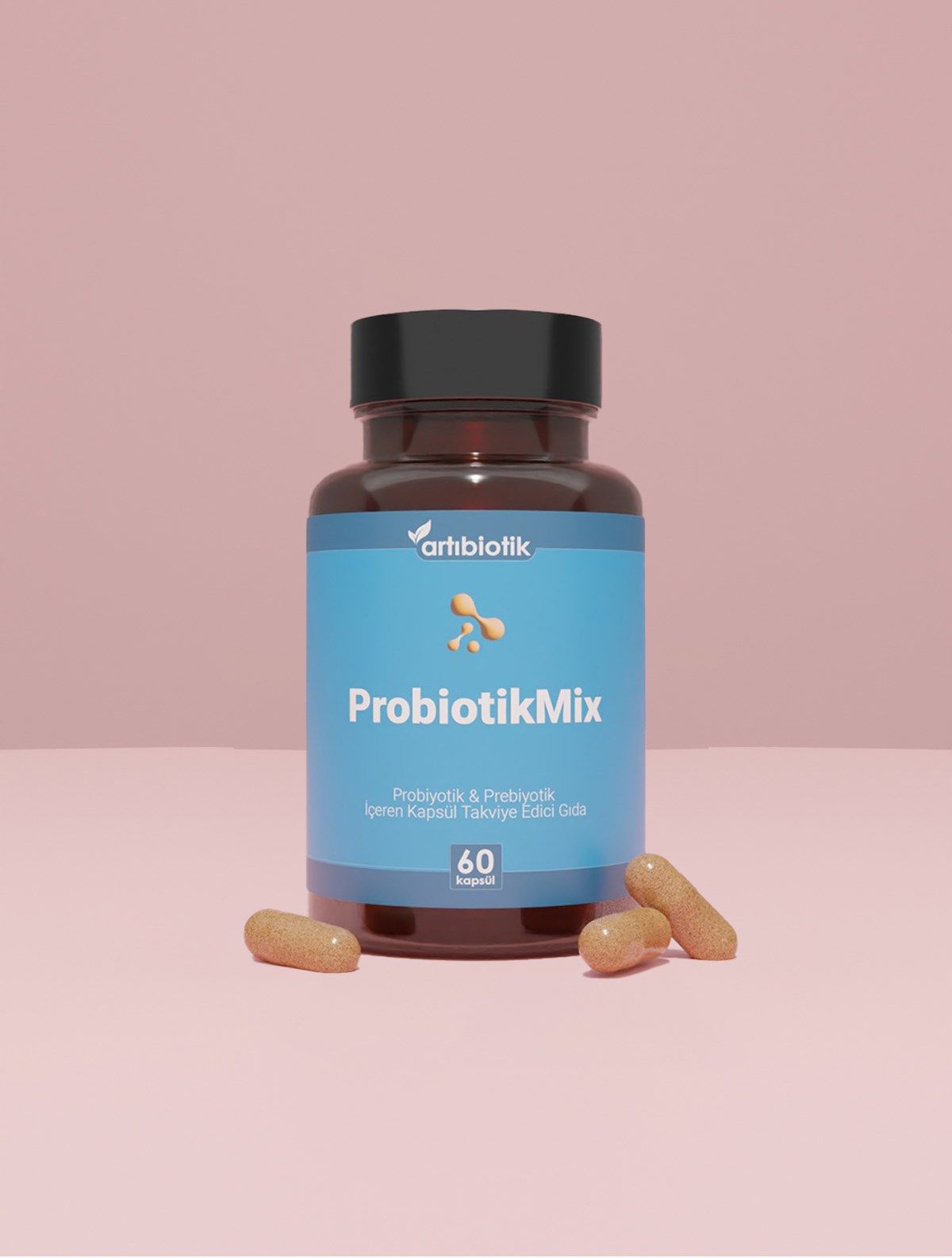 Doğadan Bizim Artıbiotik ProbiotikMix Probiyotik Prebiyotik 60 Kapsül